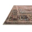 LOLOI II Loren Brick/Midnight 7 ft. 6 in. x 9 ft. 6 in. Distressed Bohemian Printed Area Rug LORELQ-13BKMD7696