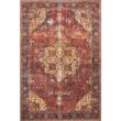LOLOI II Loren Red/Navy 7 ft. 6 in. x 9 ft. 6 in. Distressed Bohemian Printed Area Rug LORELQ-07RENV7696