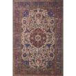 LOLOI II Loren Sand/Multi 7 ft. 6 in. x 9 ft. 6 in. Distressed Bohemian Printed Area Rug LORELQ-11SAML7696