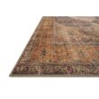 LOLOI II Loren Plum/Multi 7 ft. 6 in. x 9 ft. 6 in. Distressed Bohemian Printed Area Rug LORELQ-02PLML7696