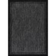 CAMILSON Hawaii Black 9 ft. x 12 ft. Bordered Indoor Outdoor Area Rug OUT800-BLK-9x12-HD