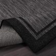 CAMILSON Hawaii Black 9 ft. x 12 ft. Bordered Indoor Outdoor Area Rug OUT800-BLK-9x12-HD