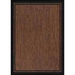 CAMILSON Hawaii Gold 9 ft. x 12 ft. Bordered Indoor Outdoor Area Rug OUT800-GOLD-9x12-HD
