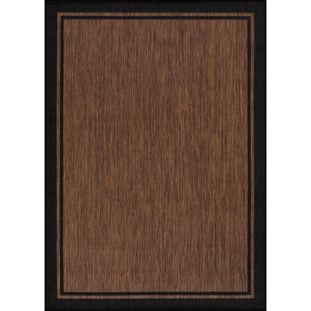 CAMILSON Hawaii Gold 9 ft. x 12 ft. Bordered Indoor Outdoor Area Rug OUT800-GOLD-9x12-HD