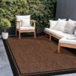 CAMILSON Hawaii Gold 9 ft. x 12 ft. Bordered Indoor Outdoor Area Rug OUT800-GOLD-9x12-HD