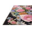 LOLOI II Botanical Black/Multi 7 ft. - 10 in. x 11 ft. - 2 in. Indoor/Outdoor Polypropylene Area Rug BOTABOT-01BLML7AB2