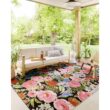 LOLOI II Botanical Black/Multi 7 ft. - 10 in. x 11 ft. - 2 in. Indoor/Outdoor Polypropylene Area Rug BOTABOT-01BLML7AB2