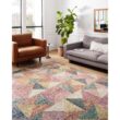 LOLOI II Spectrum Silver/Fiesta 7 ft. 9 in. x 9 ft. 9 in. Contemporary Wool Pile Area Rug SPECSPE-01SIFD7999