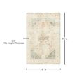 LOLOI II Rosette Clay/Ivory 7 ft. 6 in. x 9 ft. 6 in. Shabby-Chic Plush Cloud Pile Area Rug ROSTROS-06CGIV7696