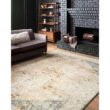 LOLOI II Rosette Clay/Ivory 7 ft. 6 in. x 9 ft. 6 in. Shabby-Chic Plush Cloud Pile Area Rug ROSTROS-06CGIV7696