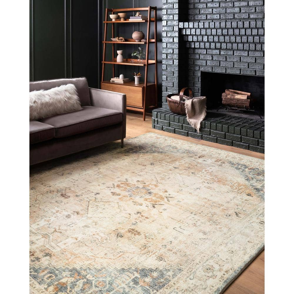LOLOI II Rosette Clay/Ivory 7 ft. 6 in. x 9 ft. 6 in. Shabby-Chic Plush Cloud Pile Area Rug ROSTROS-06CGIV7696