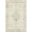 LOLOI II Rosette Ivory/Silver 7 ft. 6 in. x 9 ft. 6 in. Shabby-Chic Plush Cloud Pile Area Rug ROSTROS-02IVSI7696
