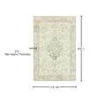 LOLOI II Rosette Ivory/Silver 7 ft. 6 in. x 9 ft. 6 in. Shabby-Chic Plush Cloud Pile Area Rug ROSTROS-02IVSI7696