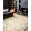 LOLOI II Rosette Beige/Multi 7 ft. 6 in. x 9 ft. 6 in. Shabby-Chic Plush Cloud Pile Area Rug ROSTROS-01BEML7696