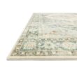 LOLOI II Rosette Teal/Ivory 7 ft. 6 in. x 9 ft. 6 in. Shabby-Chic Plush Cloud Pile Area Rug ROSTROS-08TEIV7696