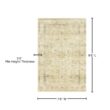 LOLOI II Rosette Sand/Ivory 7 ft. 6 in. x 9 ft. 6 in. Shabby-Chic Plush Cloud Pile Area Rug ROSTROS-05SAIV7696