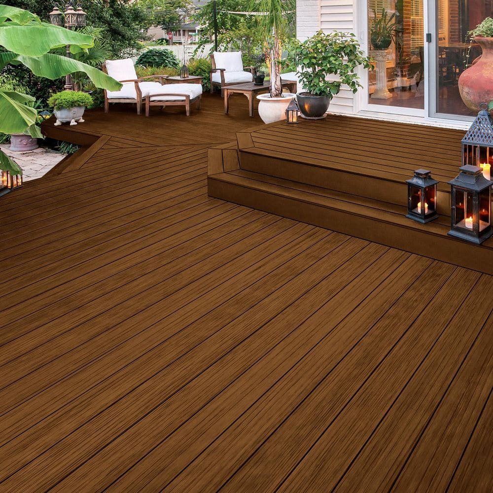 Olympic WaterGuard 5 gal. Acorn Brown Transparent Exterior Wood Stain and Sealer 55163-05