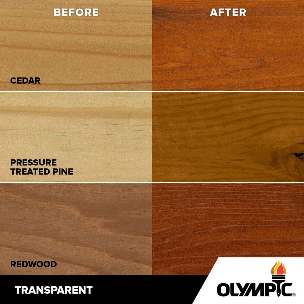 Olympic WaterGuard 5 gal. Woodland Cedar Transparent Wood Stain and Sealer 55167-05