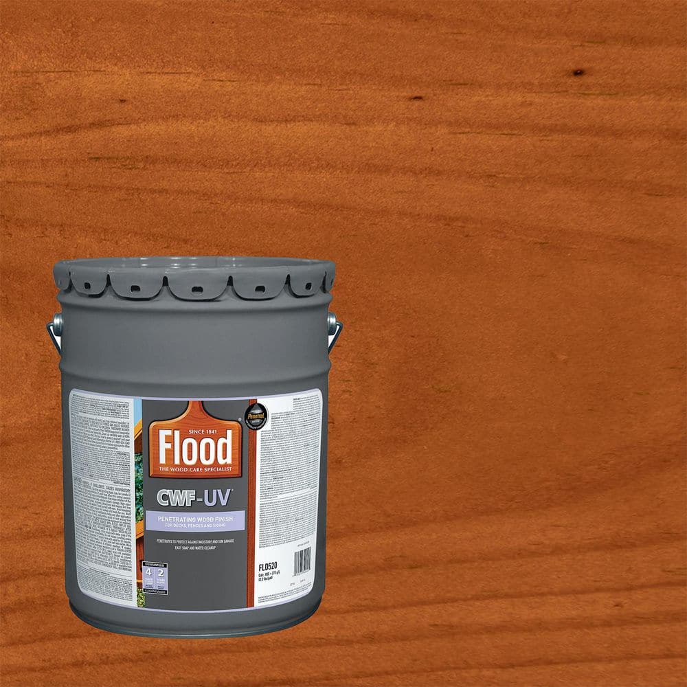 Flood 5 gal. Redwood Transparent CWF-UV Penetrating Exterior Wood Stain FLD521-05