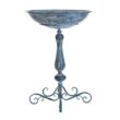 SAFAVIEH Orian Mossy Blue Iron Round Birdbath PAT5023B