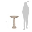 MPG 22 in. Dia Special Aged Granite Finish Cast Stone Fiberglass Birdbath PF6044SAG