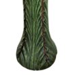 Watnature 24.4 in. H Concrete Outdoor Birdbath - Sunflower Bowl with Green Leaf Pedestal for Garden, Patio, Lawn, Yard Decor 30023