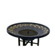 Smart Solar Ravenna Blue Mosaic IntelliSOLAR Ceramic Birdbath with Remote 20747024