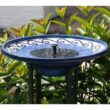 Smart Solar Ravenna Blue Mosaic IntelliSOLAR Ceramic Birdbath with Remote 20747024