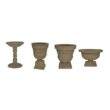 MPG 26.5 in. H Cast Stone Fiberglass Rose Birdbath in an Aged Granite Finish PF7649AG