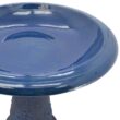 Arcadia Garden Products 20 in. x 20 in. x 20.5 in. Fiberclay Blue Birdbath BB08