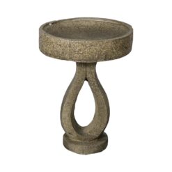 Watnature Concrete Birdbaths for Garden Clearance -21.8 in. Modern Bird Bath Outside, Yard Statue for Garden, Patio, Yard, Lawn 30047
