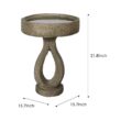 Watnature Concrete Birdbaths for Garden Clearance -21.8 in. Modern Bird Bath Outside, Yard Statue for Garden, Patio, Yard, Lawn 30047
