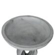 Watnature 21.8 in. H Outdoor Birdbath for Garden -Concrete Modern Freestanding Patio Bird Bath, Yard Statue Garden, Patio, Lawn 30046