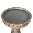 Watnature 24 in. H Concrete Outdoor Birdbath Stone Like Freestanding Garden Birdbath with Pedestal for Outdoors, Patio, Yard, Lawn 30043