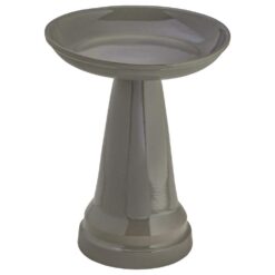 BIRDS choice Ohio Stoneware Birdbath in Gray OS-GRAY