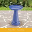 BIRDS choice Ohio Stoneware Birdbath in Gray OS-GRAY