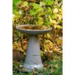 BIRDS choice Ohio Stoneware Birdbath in Gray OS-GRAY