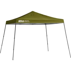 ShelterLogic Solo90 11 ft x 11 ft Slant-Leg Pop-Up Canopy, Green Dark 01