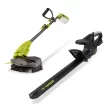 Sun Joe 24V-HT18-GT10-LTE 24-Volt* Cordless Hedge Trimmer + Stringless Grass Trimmer | W/ 2.0-Ah Battery + Charger