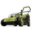 Sun Joe 24V-X2-17LM 48-Volt* IONMAX Cordless Lawn Mower Kit W/ Collection Bag, 17-inch, 6-Position, W/ 2 x 4.0-Ah Batteries + Charger
