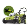 Sun Joe 24V-X2-17LM 48-Volt* IONMAX Cordless Lawn Mower Kit W/ Collection Bag, 17-inch, 6-Position, W/ 2 x 4.0-Ah Batteries + Charger