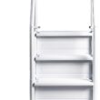 Poolzilla Premium Pool Step Ladder for Above Ground Pools - Deck Mounted Ladder w/Double Handrails