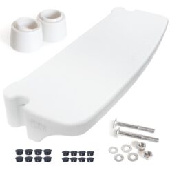 The Jimmy Bench for Inground Pool Ladders (Rails NOT Included/Bench & Hardware Only), White