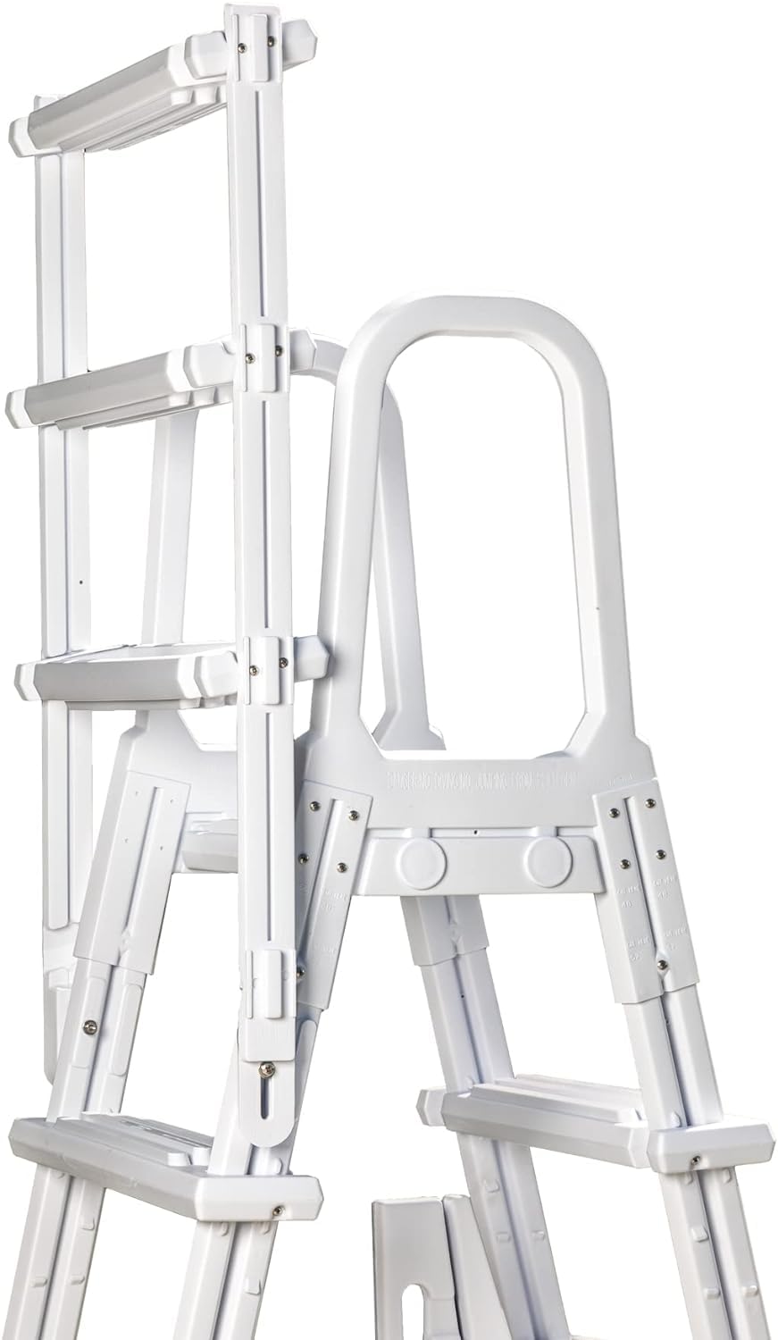 Poolzilla Pool Step Ladder for Above Ground Pools - A-Frame Flip Up Ladder w/Non Skid Platform - for 48’’ to 54’’ in. Above Ground Pools Poolzilla Pool Step Ladder for Above Ground Pools - A-Frame Flip Up Ladder w/Non Skid Platform - for 48’’ to 54’’ in. Above Ground Pools - Image 4