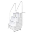 Poolzilla Premium Pool Step Ladder for Above Ground Pools - Deck Mounted Ladder w/Double Handrails