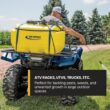 Ag Spray 25 Gallon Silver Spot Sprayer – 2.2 GPM SHFLO 12V Pump, Economy Handgun with Adjustable Nozzle, 15’ Hose