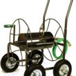 Yard Butler 4-Wheeled Hose Truck, 400' Metal Hose Caddy, Suitable for Gardens, Lawns and Fields