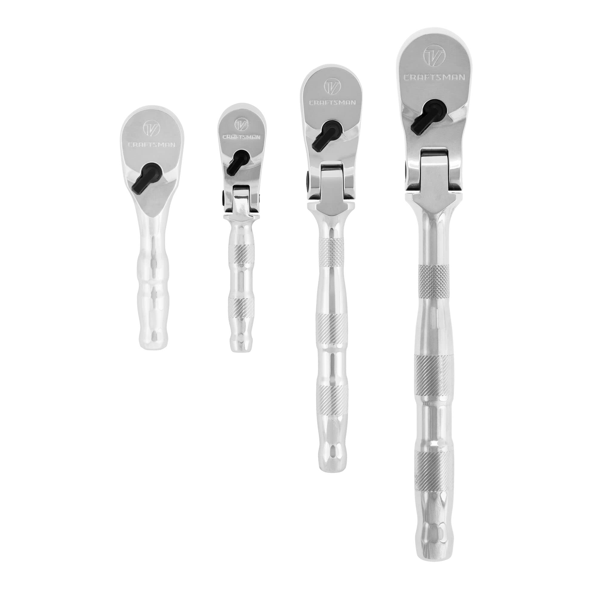 CRAFTSMAN V-SERIES Ratchet Set, Flexible Head, 4 Piece (CMMT86507V) CRAFTSMAN V-SERIES Ratchet Set, Flexible Head, 4 Piece (CMMT86507V)