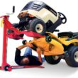 MoJack EZ Max - Riding Lawn Mower Lift, 450lb Lifting Capacity, Fits Most Residential & ZTR Mowers, Space-Saving Folding, Red MoJack EZ Max - Riding Lawn Mower Lift, 450lb Lifting Capacity, Fits Most Residential & ZTR Mowers, Space-Saving Folding, Red