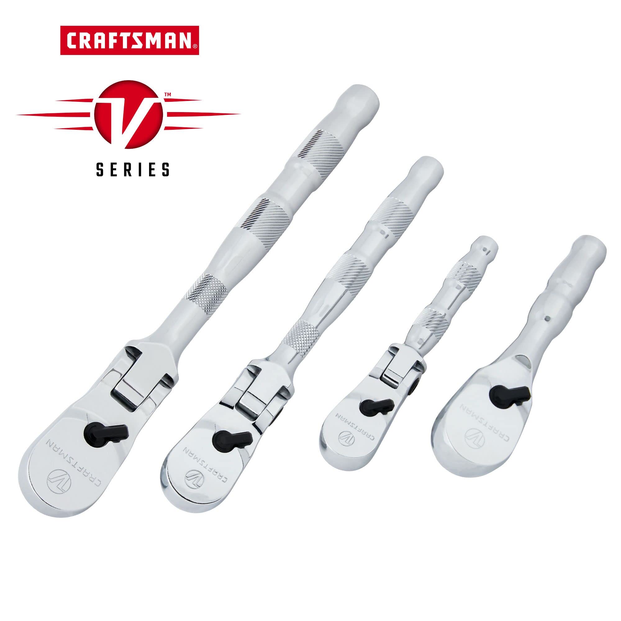 CRAFTSMAN V-SERIES Ratchet Set, Flexible Head, 4 Piece (CMMT86507V) CRAFTSMAN V-SERIES Ratchet Set, Flexible Head, 4 Piece (CMMT86507V) - Image 6
